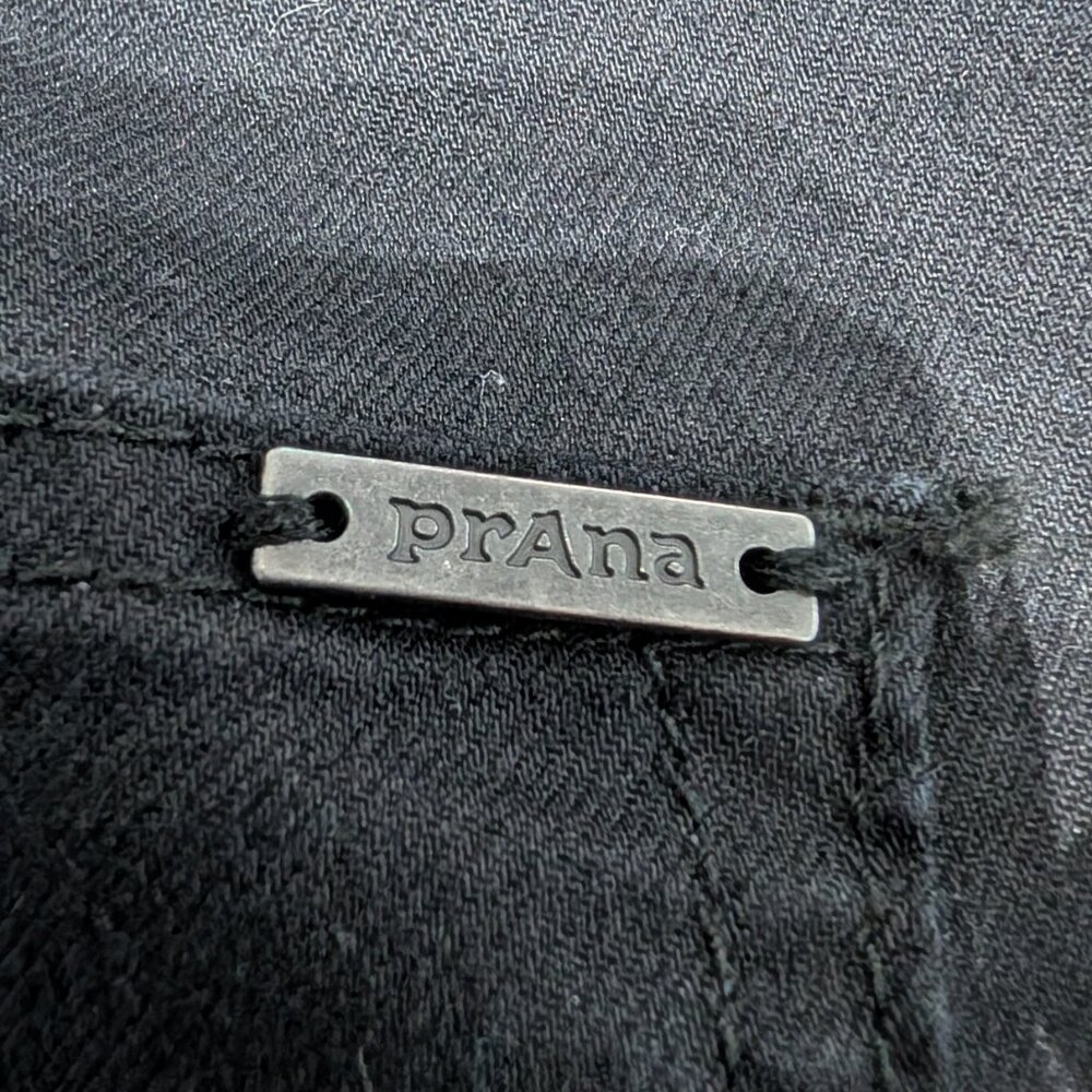 Prana Oday Black Jeans Stretch Regular Inseam, size 8, Organic Cotton Blend - Picture 9 of 10